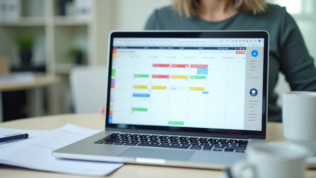 Calendar and planner showing time-blocked schedule for deep work sessions