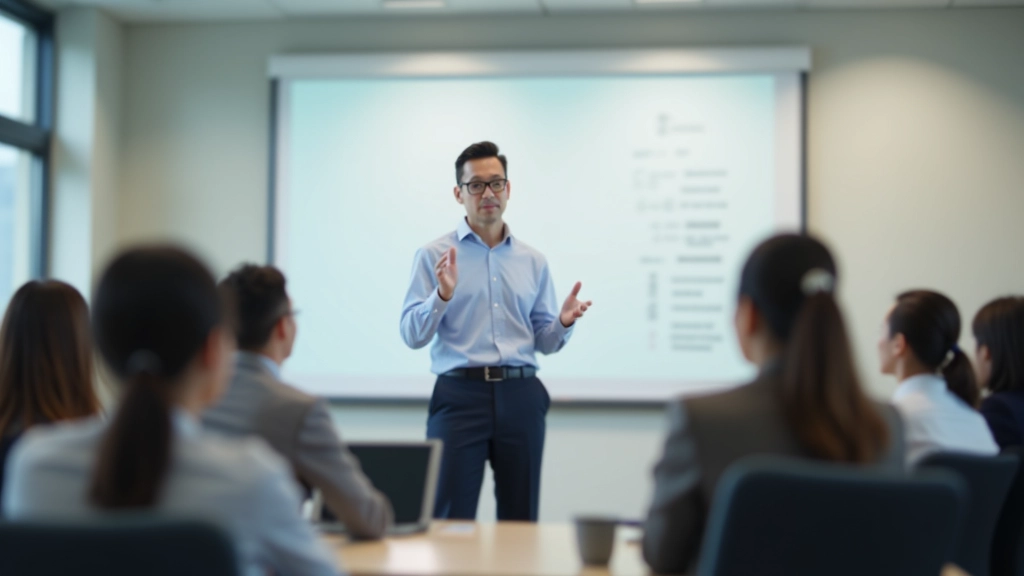 Manager leading concentration training session