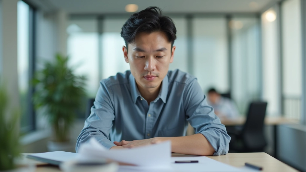 Professional in focused work environment